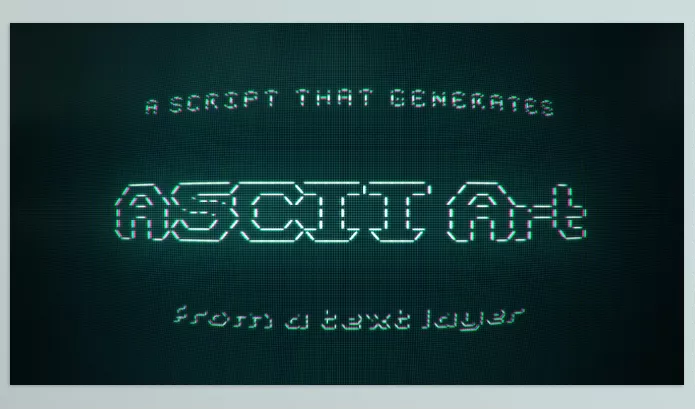 Plugin – ASCII Generator by Motion Boutique – Download
