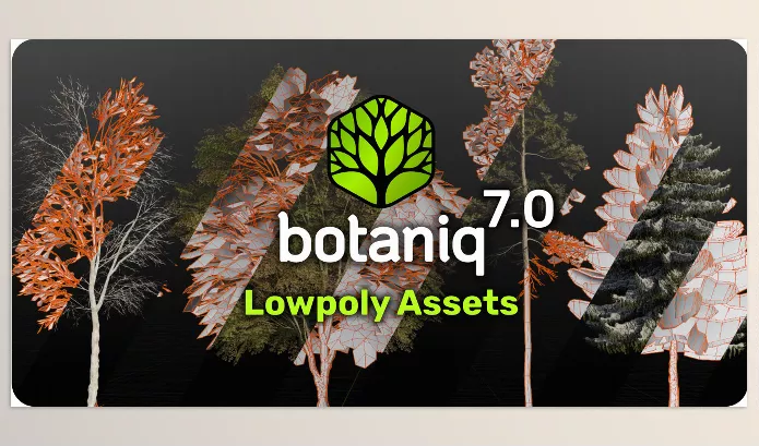 Blender Addon – Tree And Grass Library Botaniq – Trees by polygoniq – Download