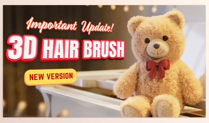 Blender Addon – 3d Hair Brush by VFX Grace – Download