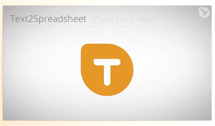 Plugin – Text2Spreadsheet by mamoworld – Download