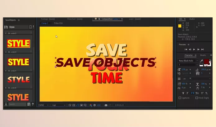 Plugin – Save Objects by MotionCodes – Download