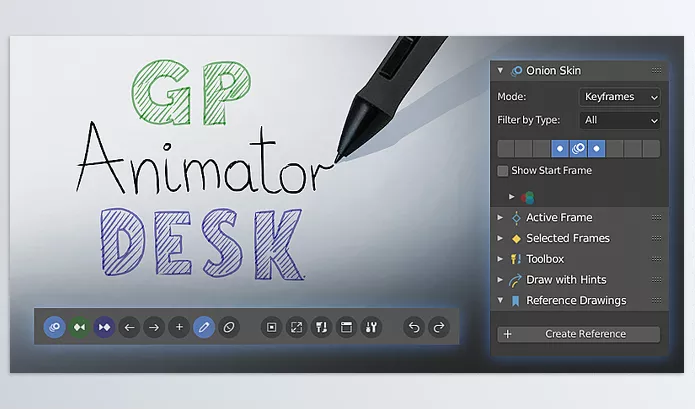 Blender Addon – Gp Animator Desk by Calm Dude – Download