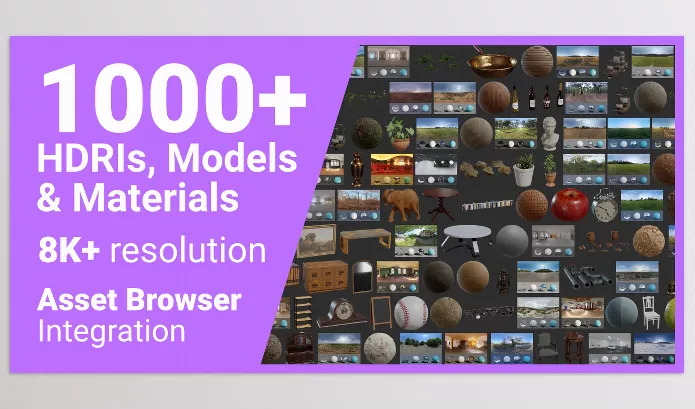 Blender Addon – Poly Haven Asset Browser s – Download