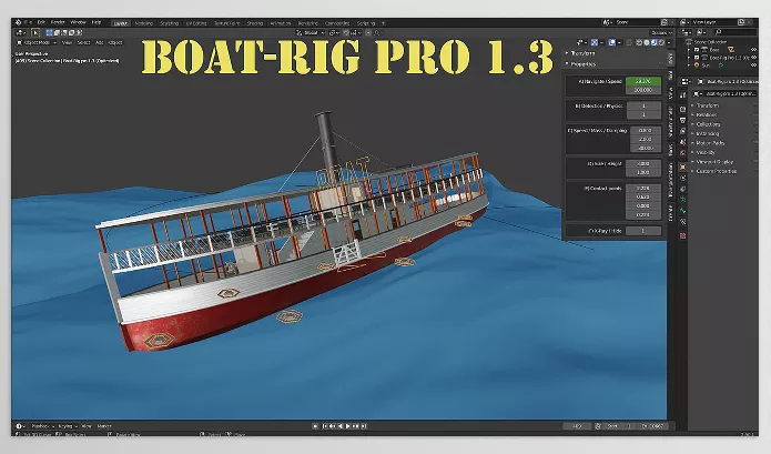 Blender Addon – Boat Rig Pro by 3DVision – Download