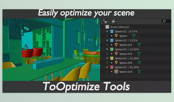Blender Addon – Tooptimize Tools – Scene Optimization s by CGoutset – Download