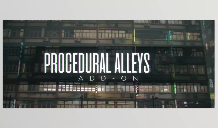 Blender Addon – Procedural Alleys by Difffuse Studio – Download
