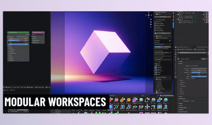 Blender Addon – Modular Workspaces For Blender by Curtis Holt – Download