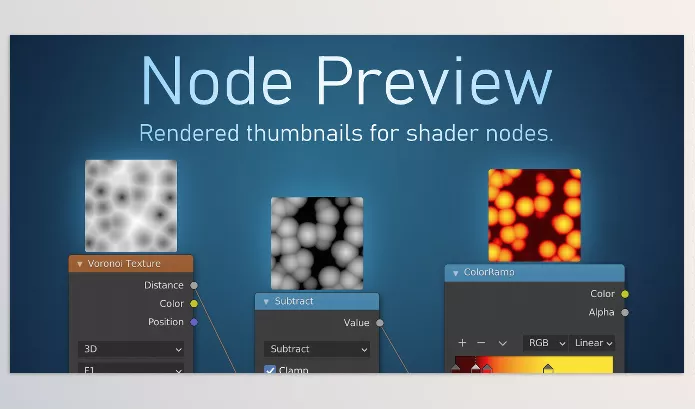 Blender Addon – Node Preview by Simon Wendsche – Download
