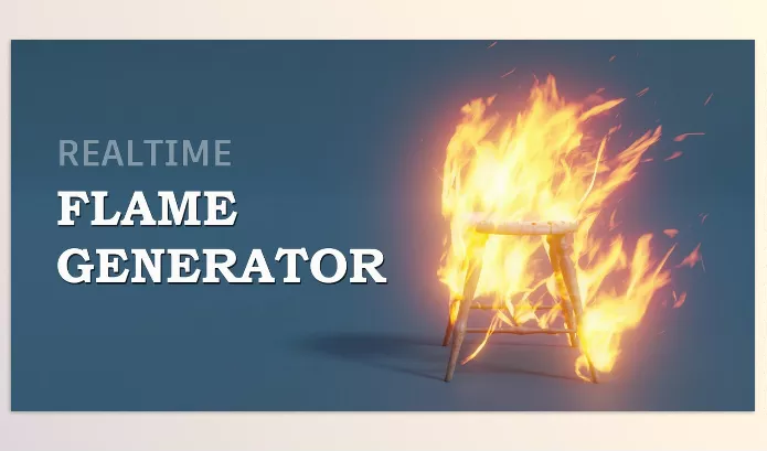 Blender Addon – Realtime Flame Generator by specoolar – Download