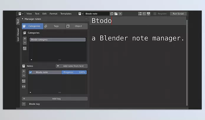 Blender Addon – Btodo by abciuppa – Download