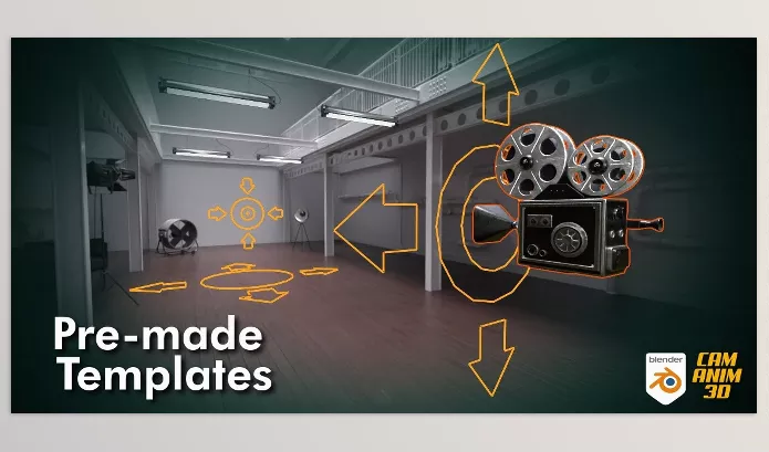 Blender Addon – Cam Anim 3D – Collection Of Camera Movements by Leszek Pyrka – Download