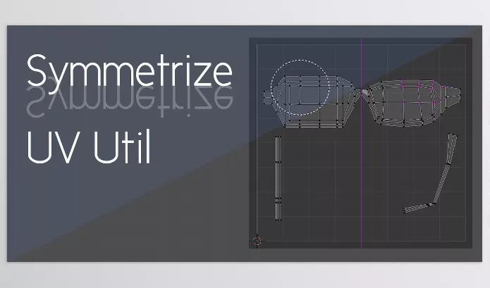Blender Addon – Symmetrize Uv Util s by akaneyu – Download