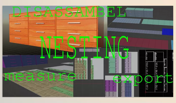 Blender Addon – Disassembler And Nesting by Tiemen’s addons – Download