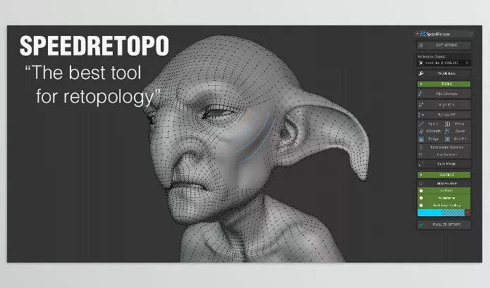Blender Addon – Speedretopo by Pitiwazou – Download