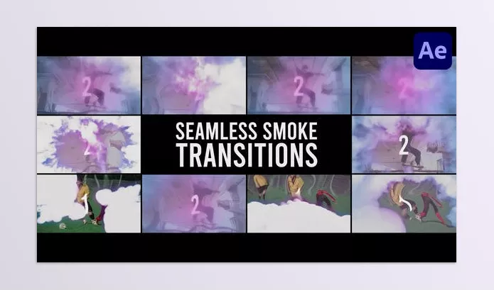 Project – Smoke Seamless Transitions for After Effects by VFXgenerator – Download 50053461