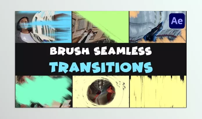 Project – Seamless Brush Transitions After Effects by MisterFlashAnimation – Download 50027152