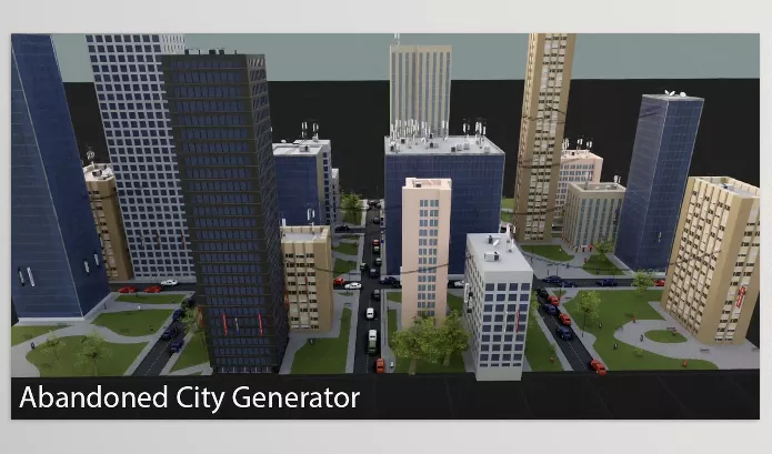 Blender Addon – Abandoned City Generator by Miha Marinko – Download
