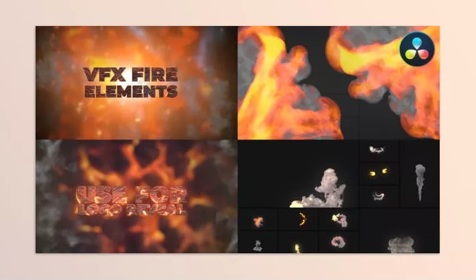 Resolve Tool – VFX Fire Elements for Davinci Resolve by VFXgenerator – Download 50500579