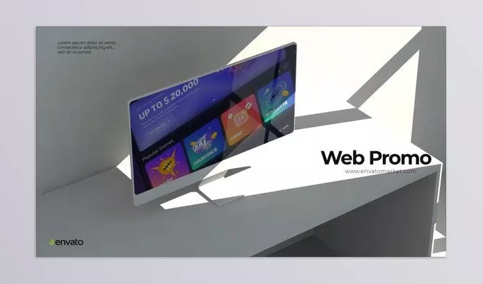 Project – Minimalist Monitor Mockup by NacremFx – Download 50861780