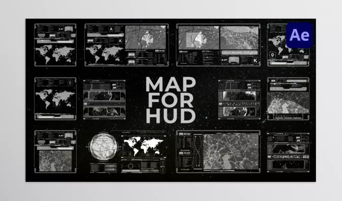 Project – Map For HUD for After Effects by VFXgenerator – Download 50808766