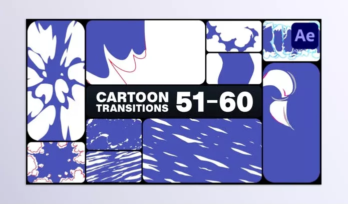 Project – Cartoon Transitions for After Effects by FX_Monster – Download 50939202