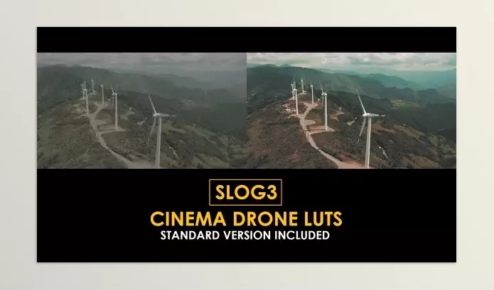 Motion Template – Slog3 Cinema Drone and Standard Color LUTs by Playground_Studio – Download 51047489