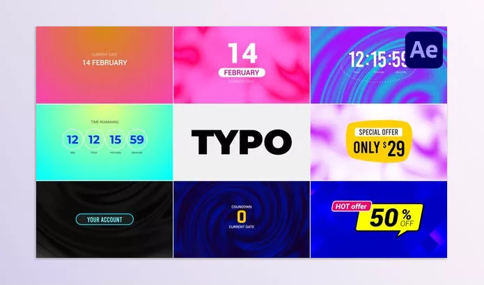 Project – TYPO for After Effects by OneMotionStudio – Download 51058338