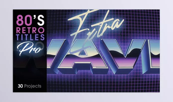 Plugin – 80’s Retro Titles PRO by MoR – Download 38977448