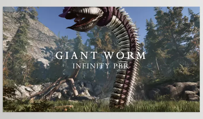 Unity Asset – Giant Worm Pack PBR – Fantasy RPG by Infinity PBR (Magic Pig Games) – Download