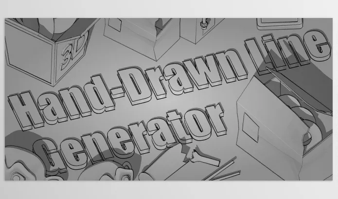 Blender Addon – Hand-Drawn Line Generator by MeiU – Download