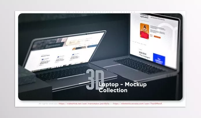 Project – 3d Laptop Collection Mockup by TranSMaxX – Download 51249241