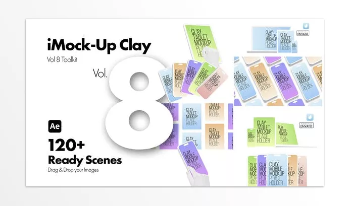 Project – iMock Up Vol 8 Clay Toolkit by Premiumilk – Download 50501139