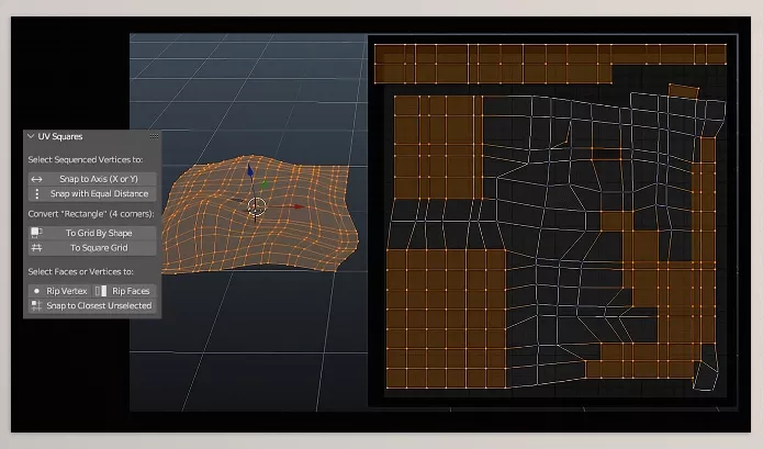 Blender Addon – UV Squares by radivarig – Download