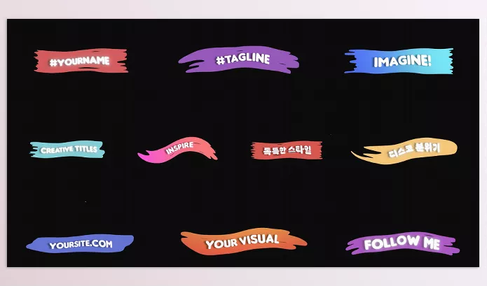 Project – Energy Splats Titles for After Effects by 2DFXAnimation – Download 52453335
