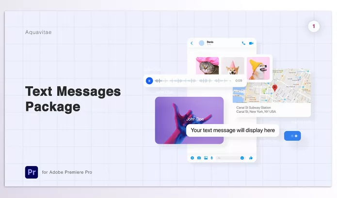 Project – Text Messages Package l MOGRT for Premiere Pro by Aquavitae – Download 27957120