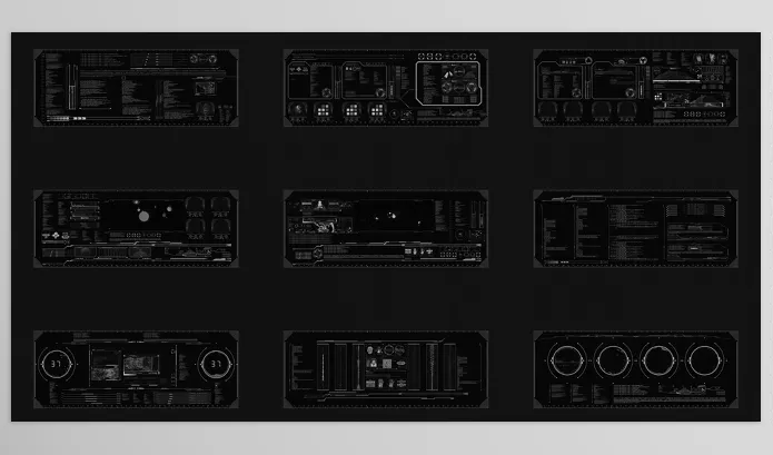 Project – Hud Large Screens for After Effects by VFXgenerator – Download 52680718
