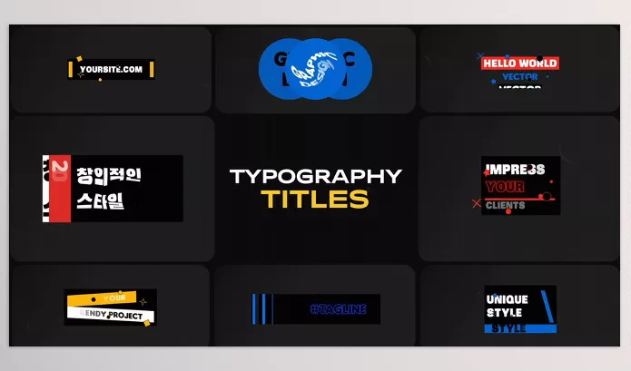 Project – Typography Titles for After Effects by MisterFlashStore – Download 52681003
