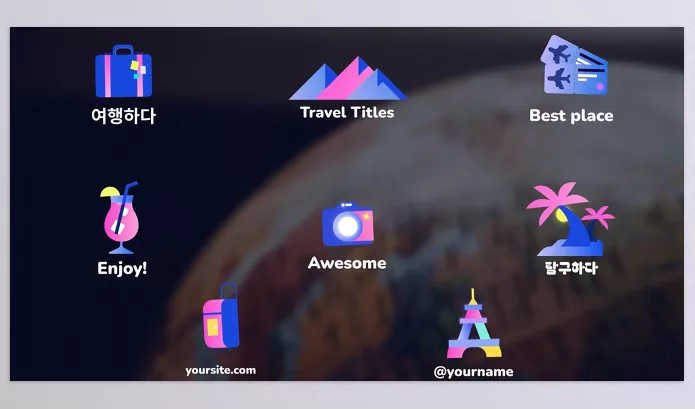 Project – Travel Icons And Titles for After Effects by Explainme – Download 52699034