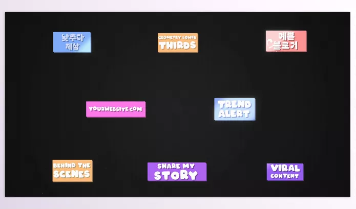 Project – Funny Geometry Lower Thirds for Premiere Pro by 2DFXAnimation – Download 52532097