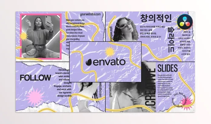 Resolve Tool – Torn Creative Slides for DaVinci Resolve by LikeThisMotion – Download 52681372
