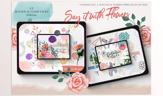Photoshop Plugin – Say It With Flowers Bundle by OkayAnnie Designs – Download