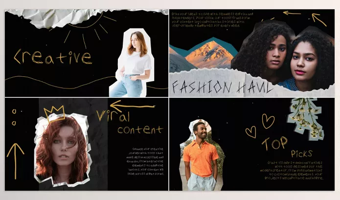 Project – Creative Crumbled Paper Slides for After Effects by LikeThisMotion – Download 53181287