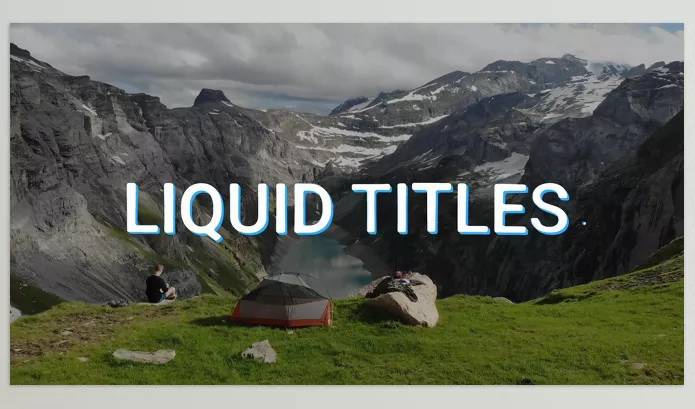 Project – Liquid Titles for After Effects by FX_Monster – Download 52923002