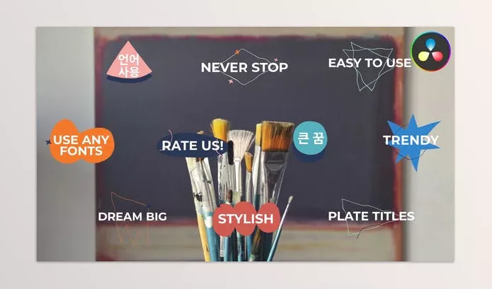 Resolve Tool – Abstract Plate Titles DaVinci Resolve by BoxOfMotion – Download 53381490