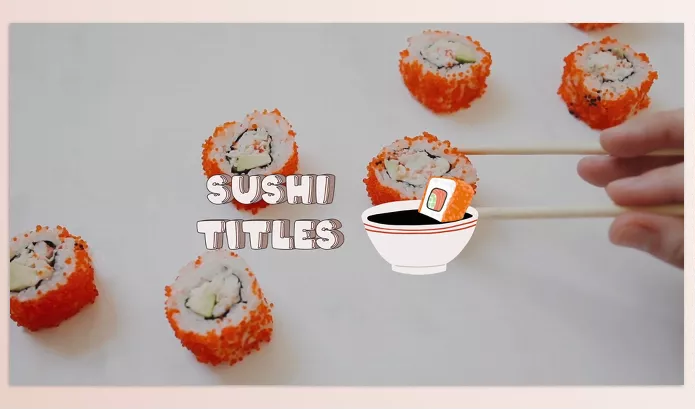 Project – Sushi Titles for Premiere Pro by 2DFXAnimation – Download 53365384