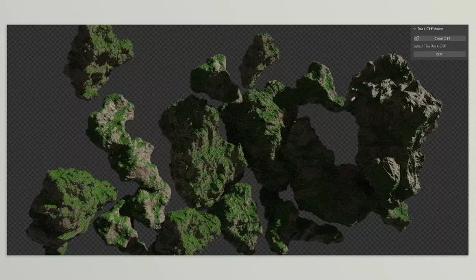 Blender Addon – Rock Cliff Maker Addon for Blender by Maroc Sofiane – Download