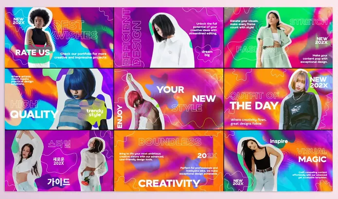 Project – Psychedelic Fashion Scenes for Premiere Pro by OneMotionStudio – Download 53436505