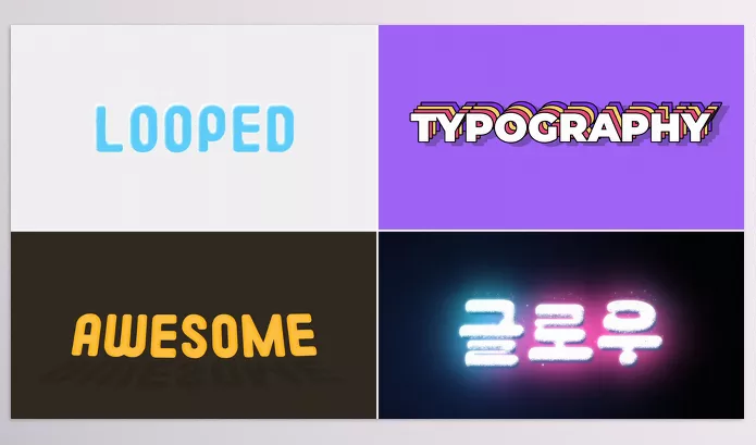 Project – Colorful Looped Typography for Premiere Pro by FX_Monster – Download 53653487