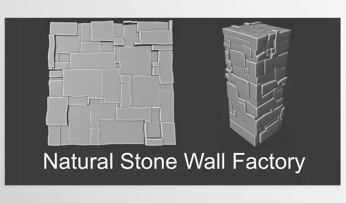 Blender Addon – Natural Stone Wall Factory by Johann Anton Myburgh – Download