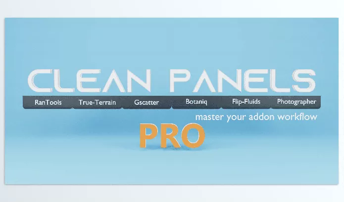 Blender Addon – Clean Panels Pro by Amandeep – Download